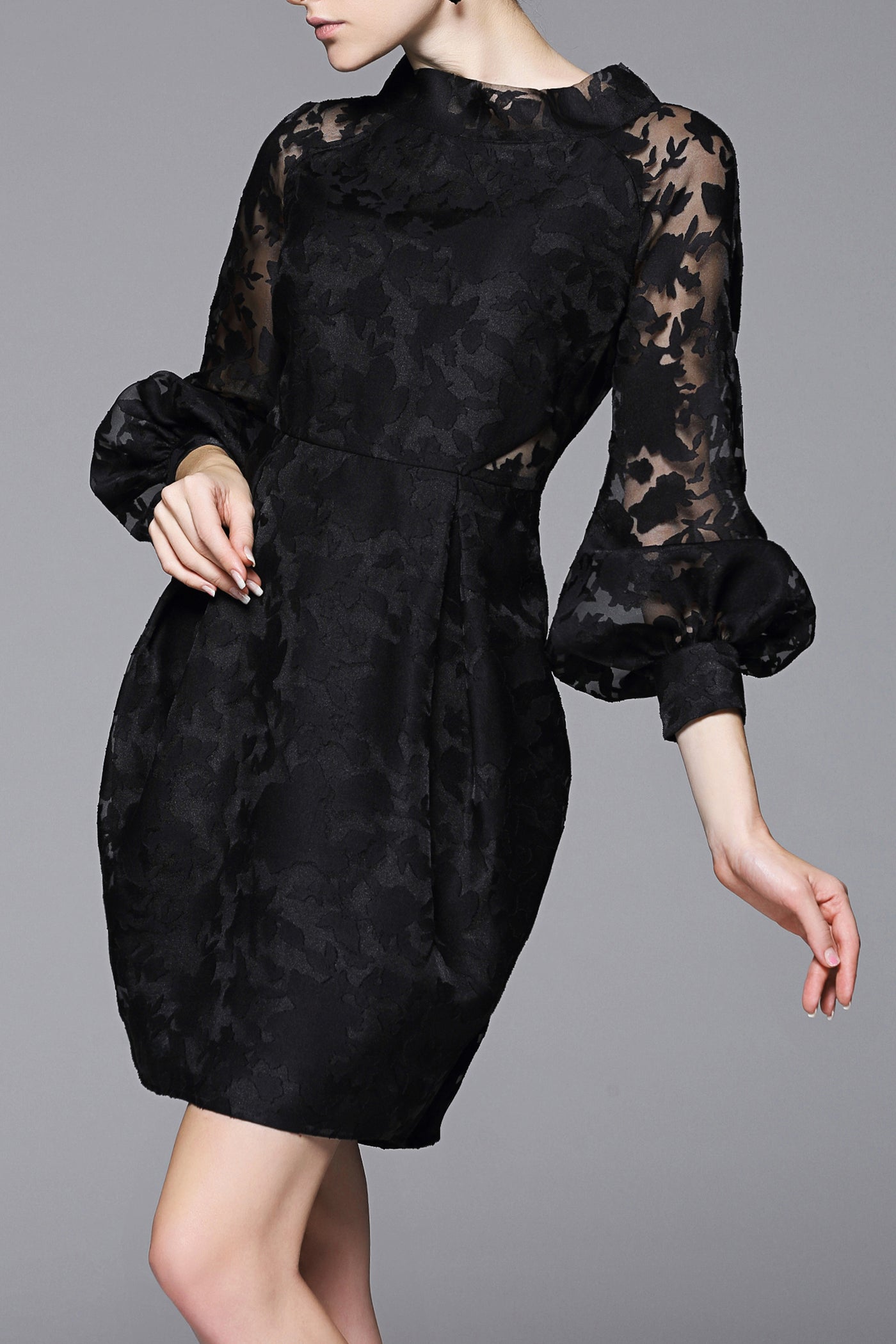 DL Exotic & Chic Eva Black Organza Dress - Best Selling, Little Black Dress