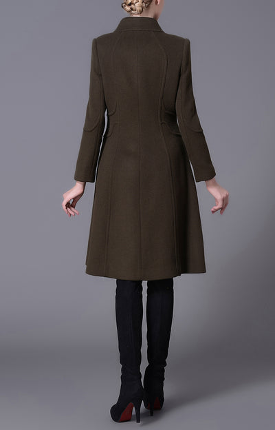 Grace Olive Green Winter Coat