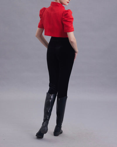 Irene Stretchy Velvet Skinny Legging  - Luxurious, Fun & Multifunctional