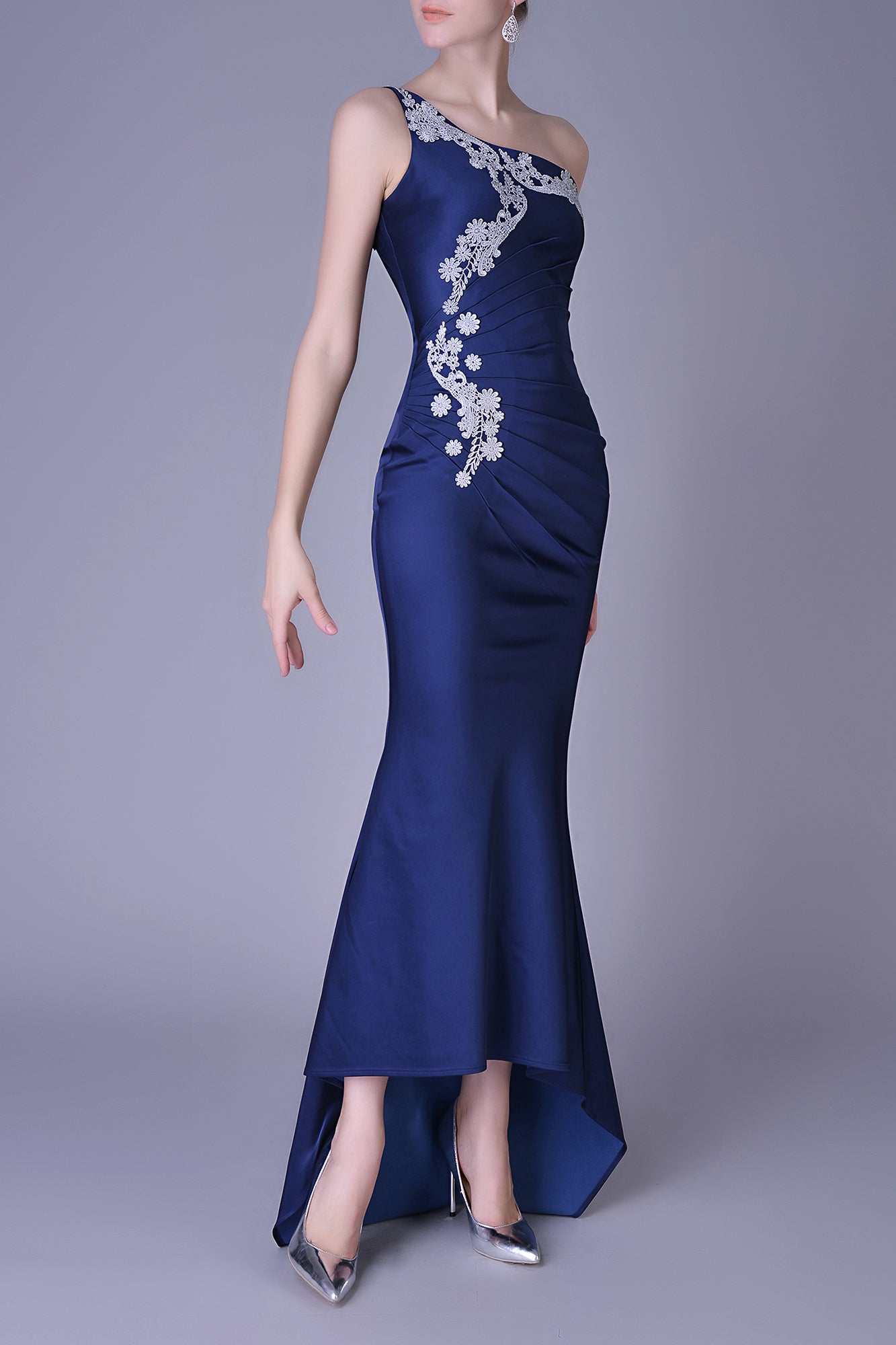 DIANA LU COUTURE Embroidered Lavish Gown - Phoenix Series -Bianca Gown