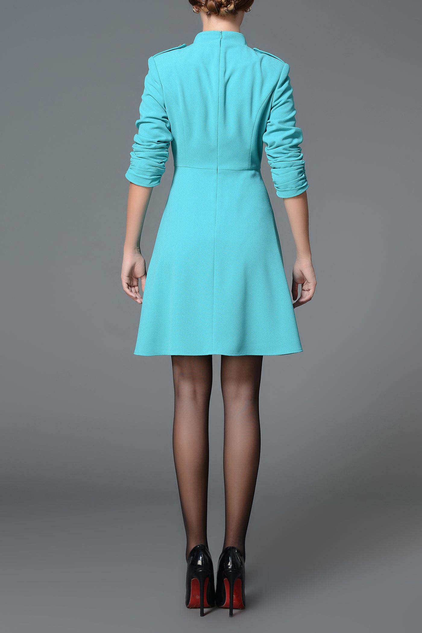 Tiffany Blue double-breasted Lana Dress