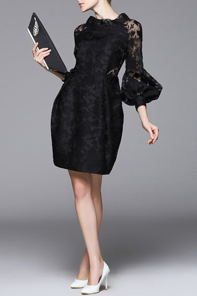 DL Exotic & Chic Eva Black Organza Dress - Best Selling, Little Black Dress