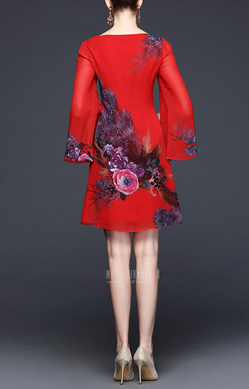 Lucy Phenix Split Sleeves Dress