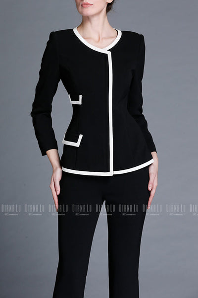 Brenda Black & Modern Jacket & Pants Set