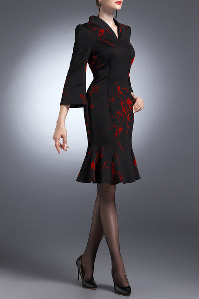 Lila Fusion Fishtail Cocktail Dress