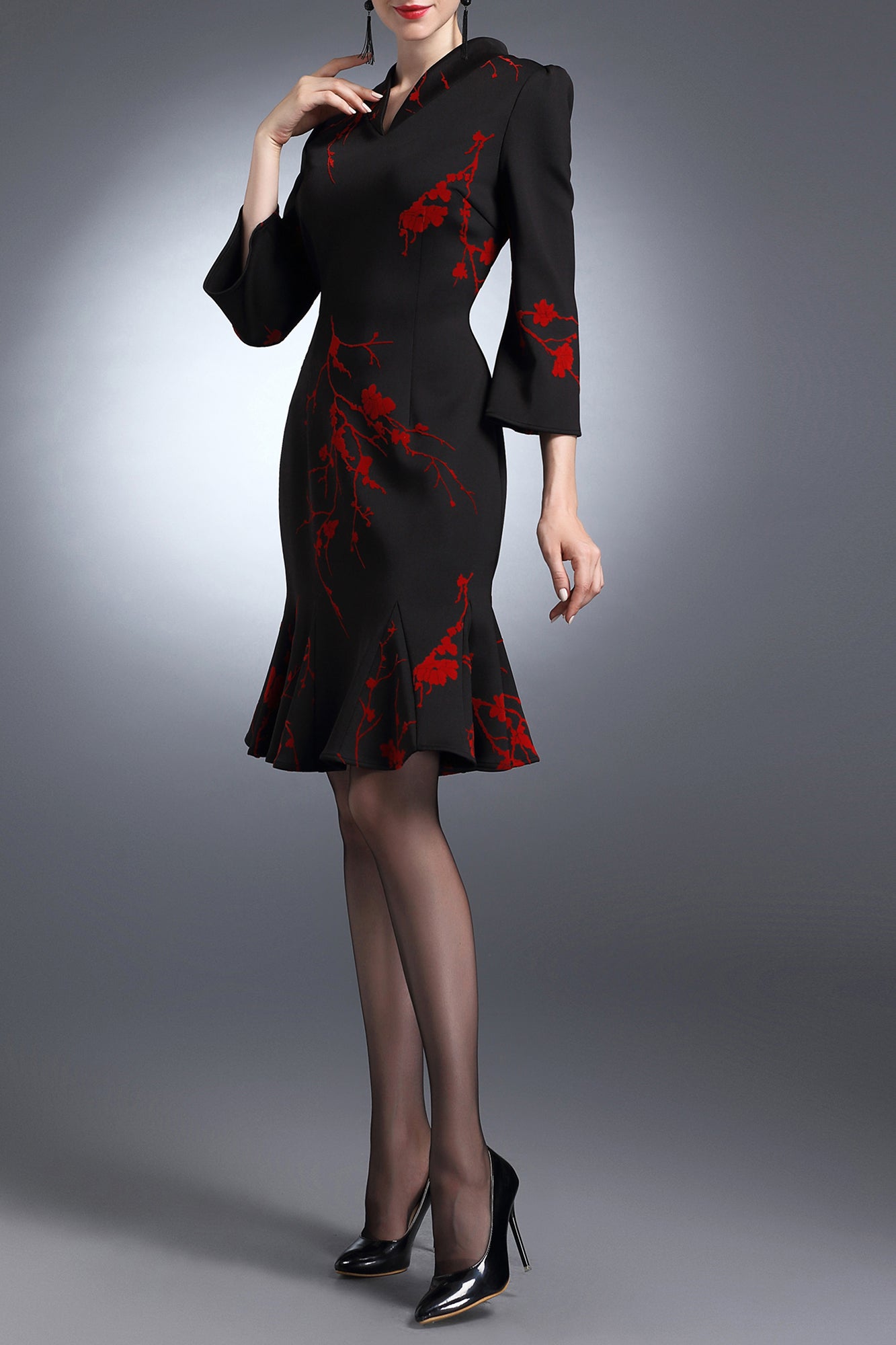 Lila Fusion Fishtail Cocktail Dress