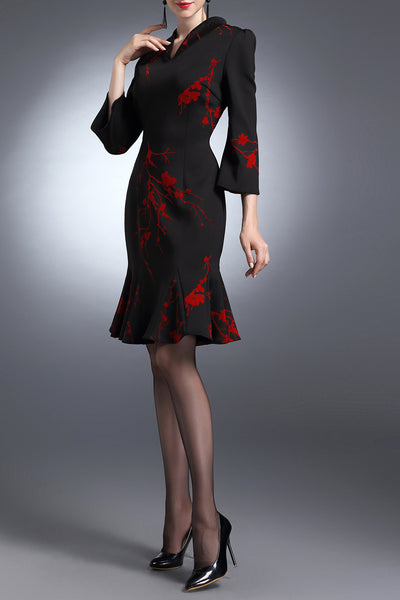 Lila Fusion Fishtail Cocktail Dress