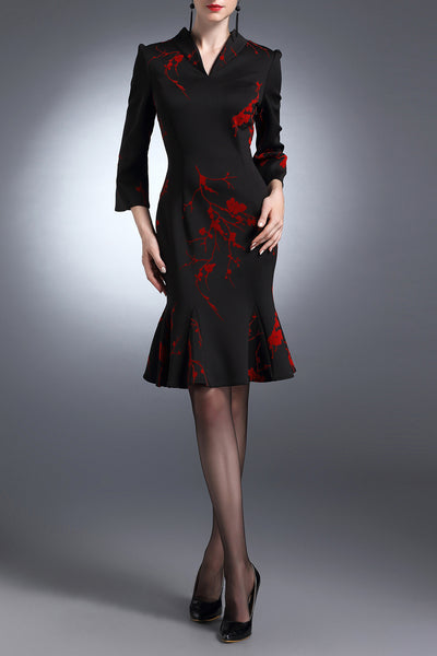 Lila Fusion Fishtail Cocktail Dress