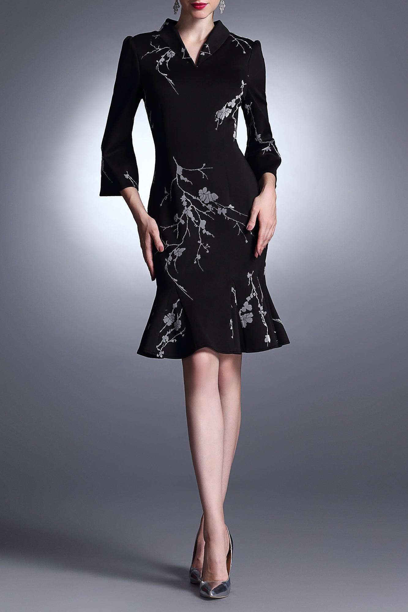 Lila Fusion Fishtail Cocktail Dress