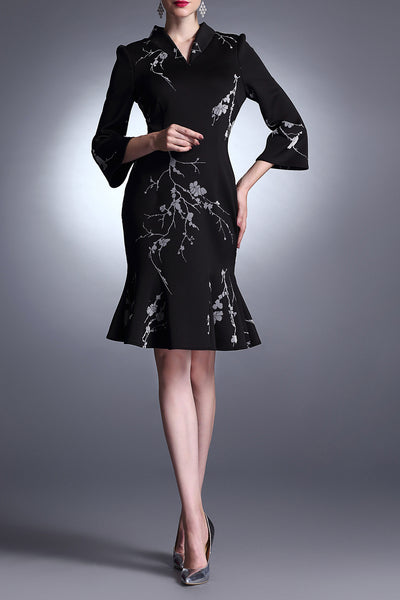 Lila Fusion Fishtail Cocktail Dress