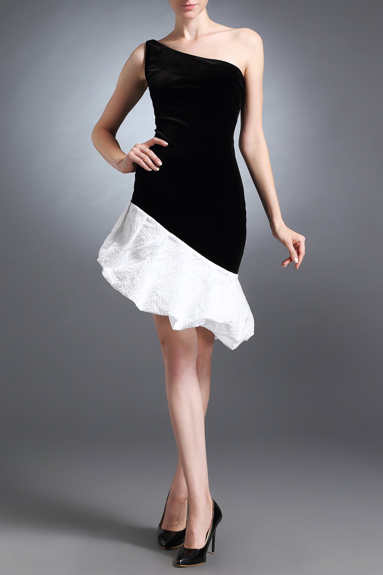 Jessica Little Black & White Cocktail dress