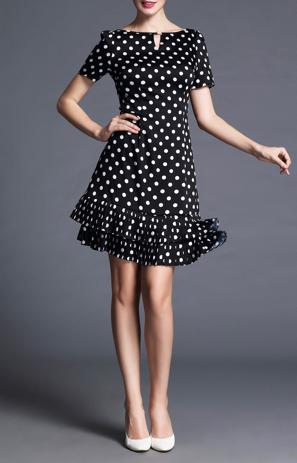 Patricia Poke Dot Short Summer Dress