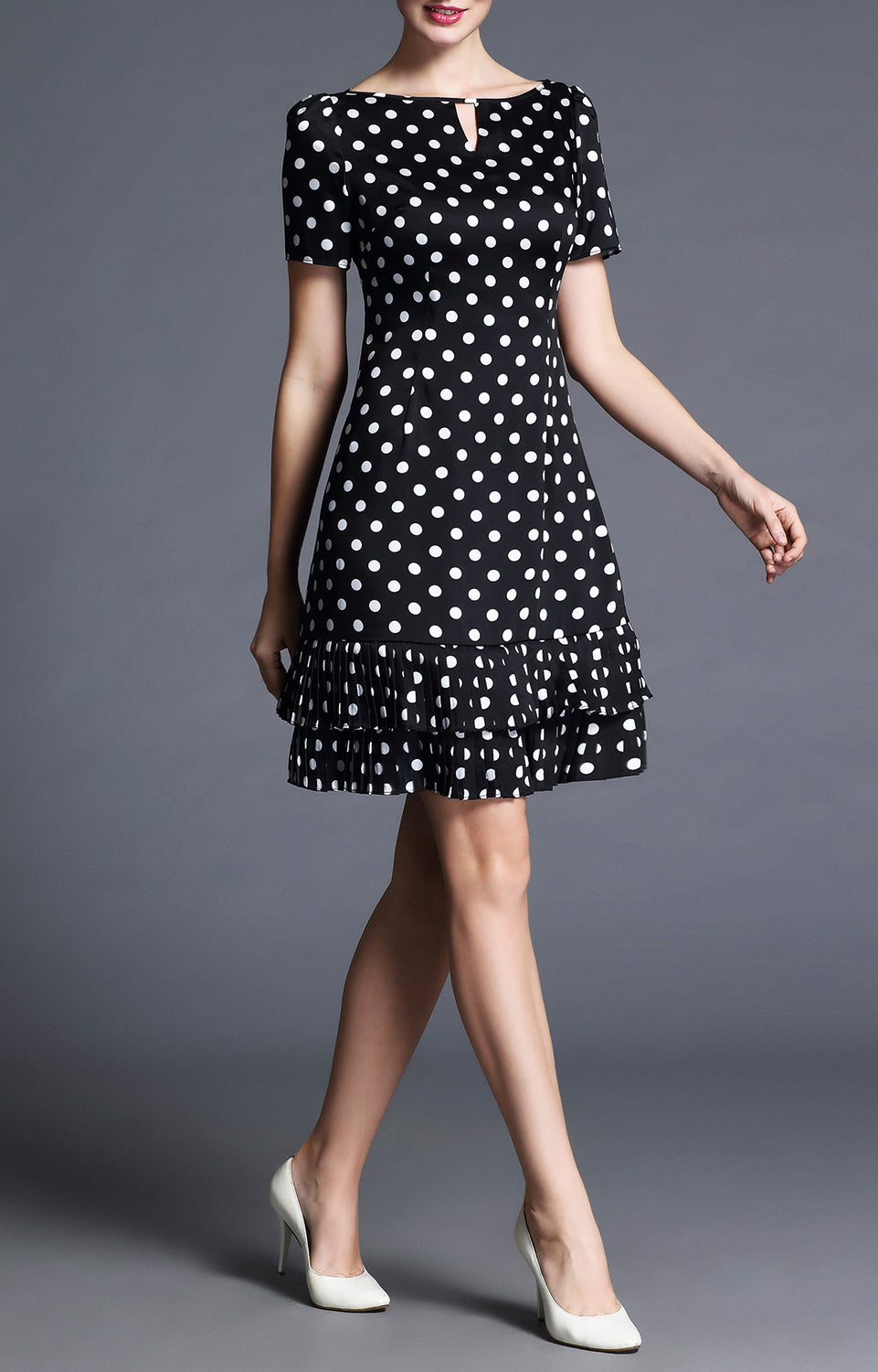 Patricia Poke Dot Short Summer Dress