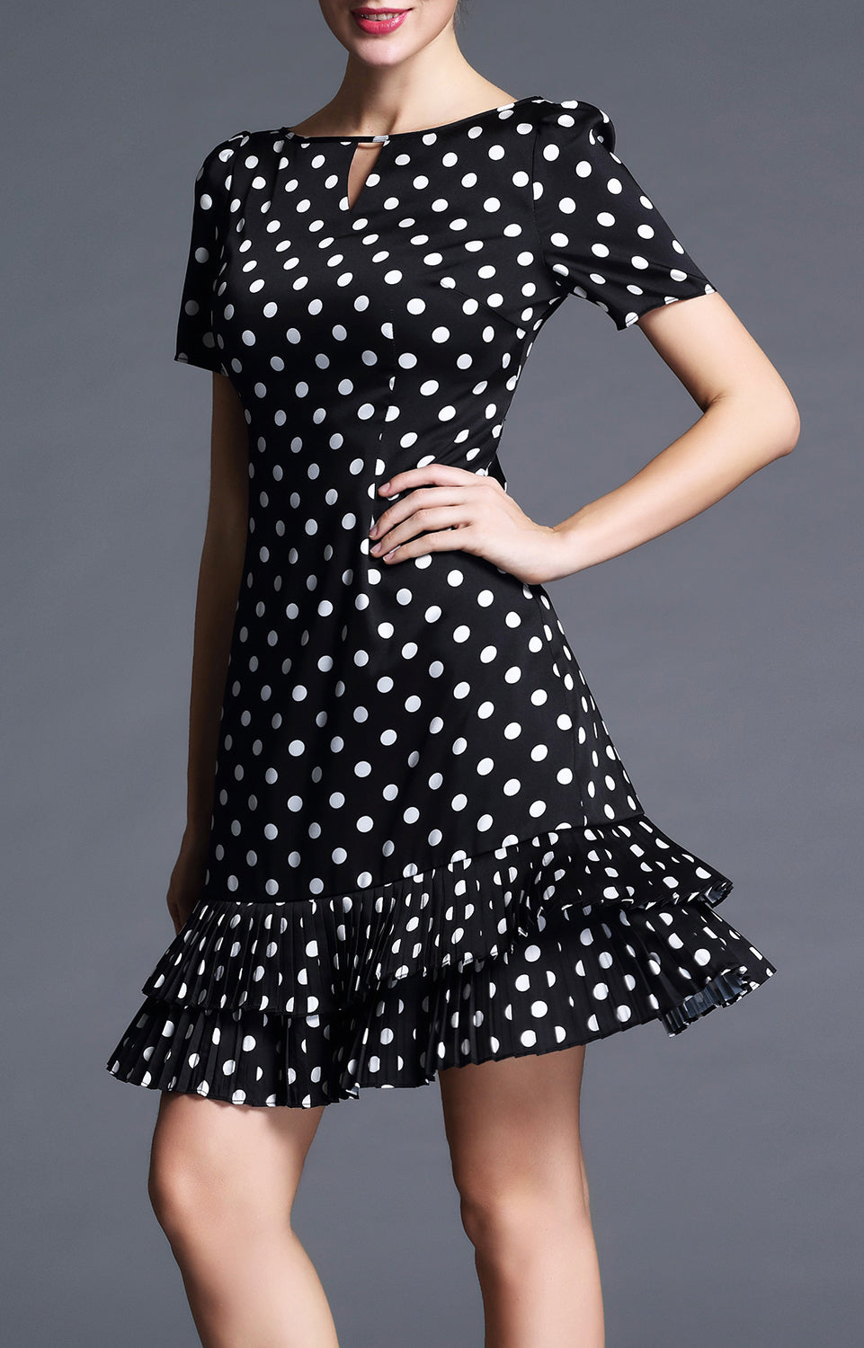 Patricia Poke Dot Short Summer Dress
