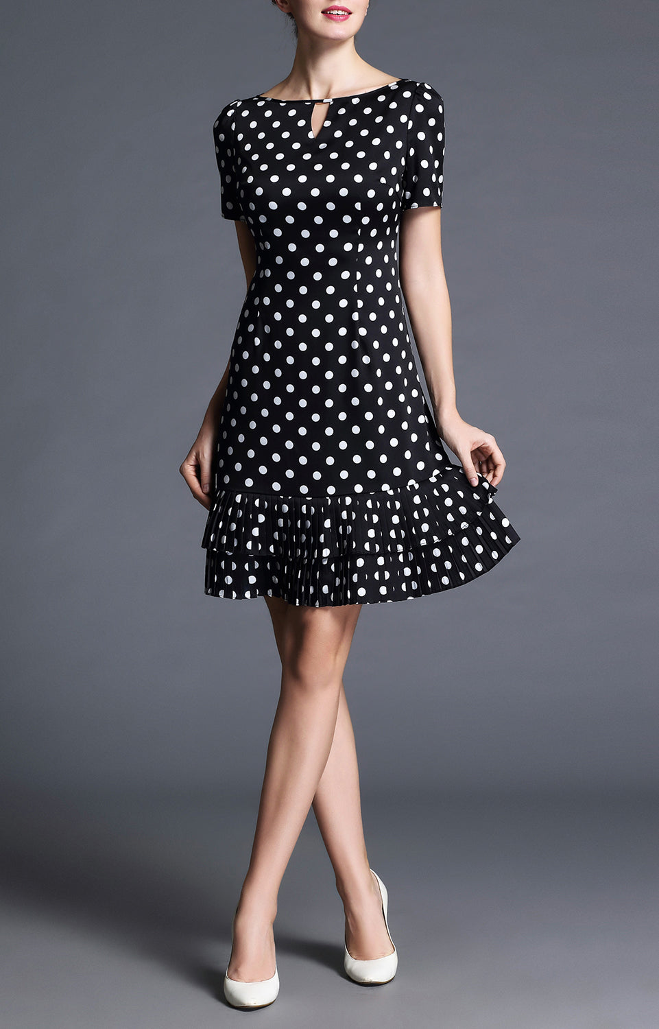 Patricia Poke Dot Short Summer Dress