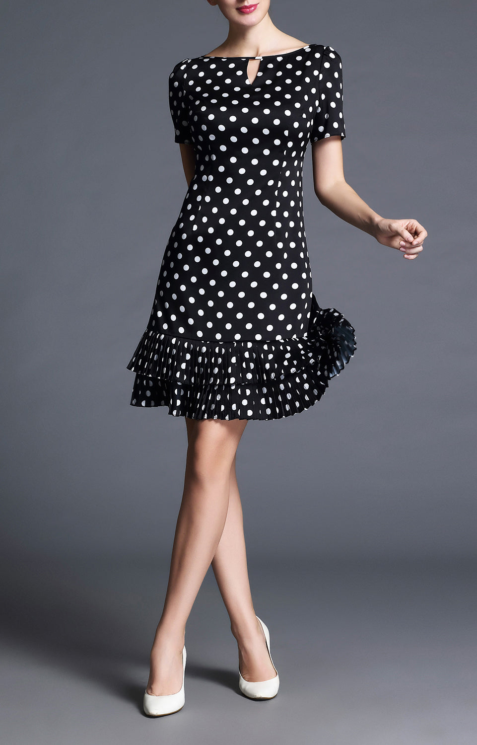 Patricia Poke Dot Short Summer Dress