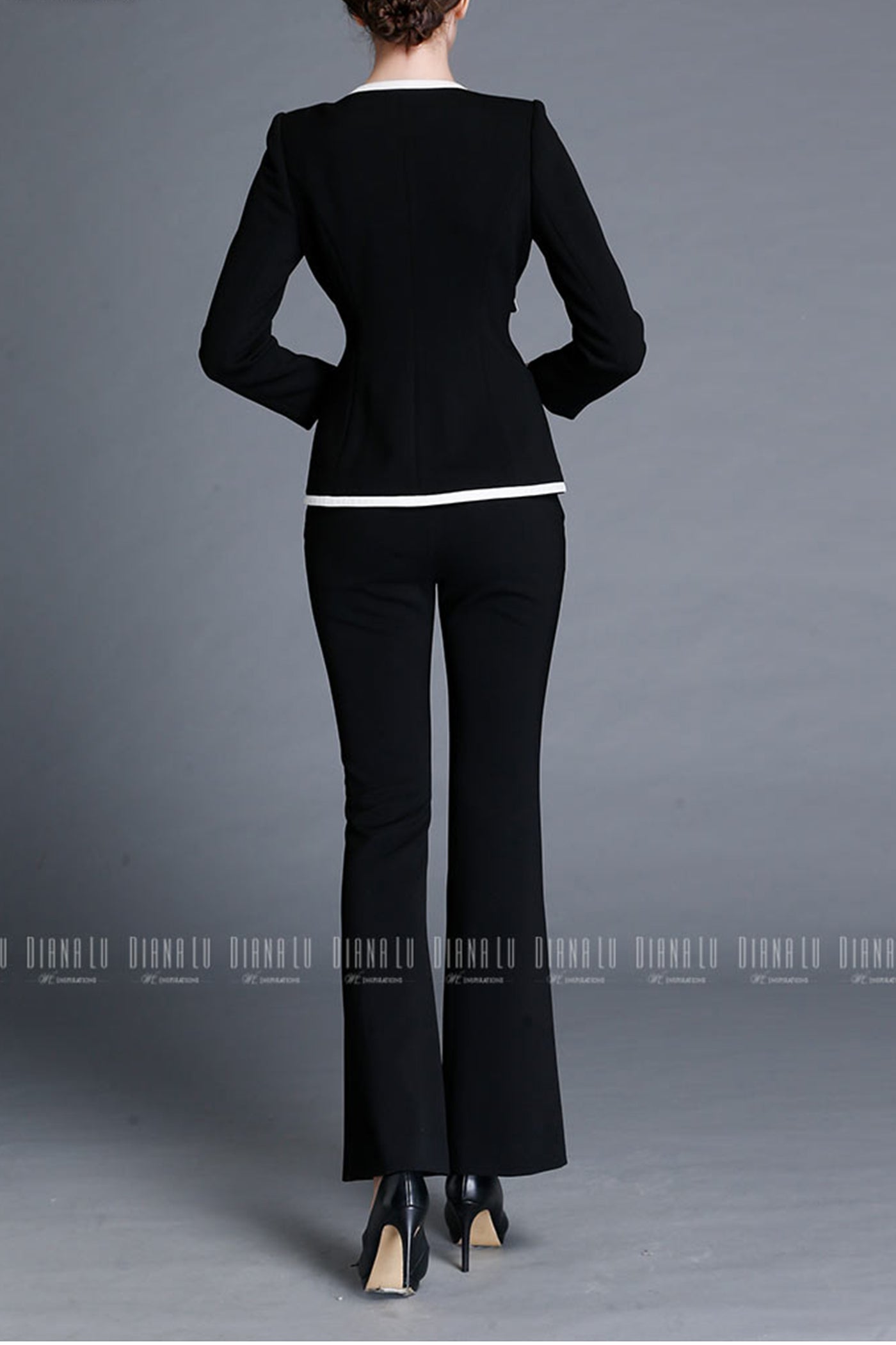 Brenda Black & Modern Jacket & Pants Set