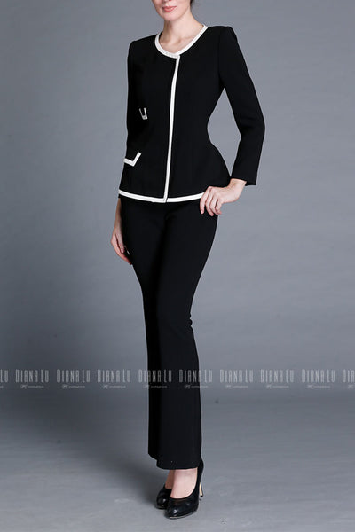Brenda Black & Modern Jacket & Pants Set