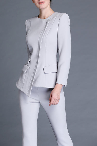 Modern Ashley light Grey Pant Suit