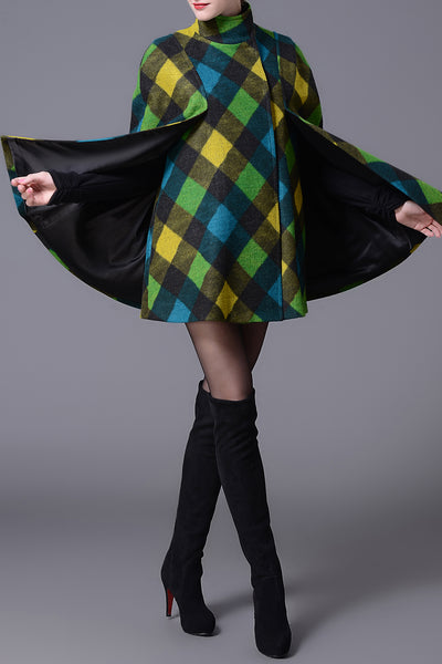 Sandra Scottish Plaid Cape