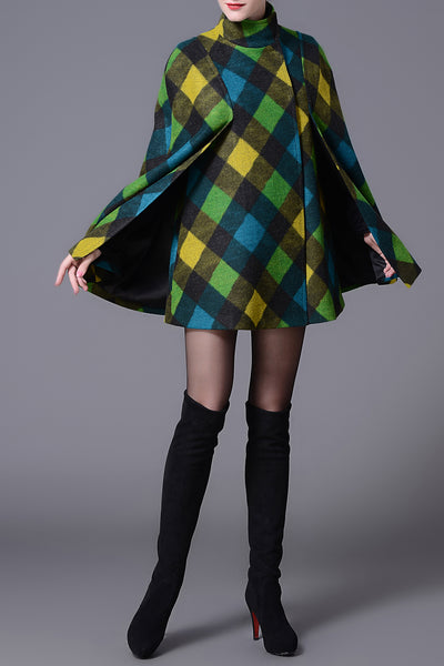 Sandra Scottish Plaid Cape