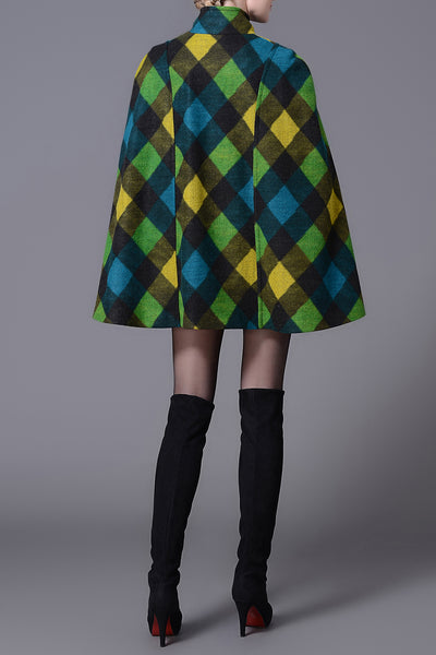 Sandra Scottish Plaid Cape
