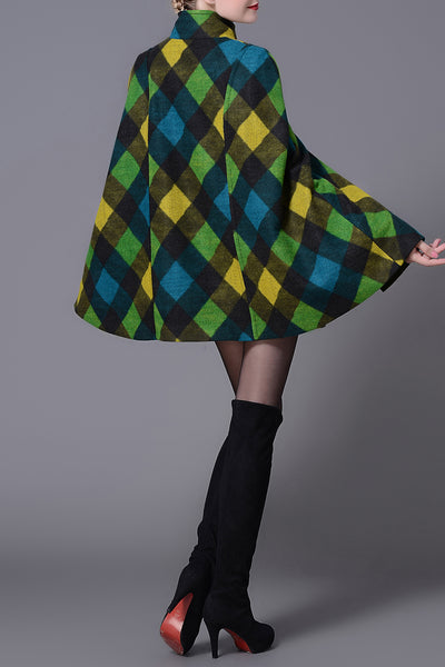 Sandra Scottish Plaid Cape